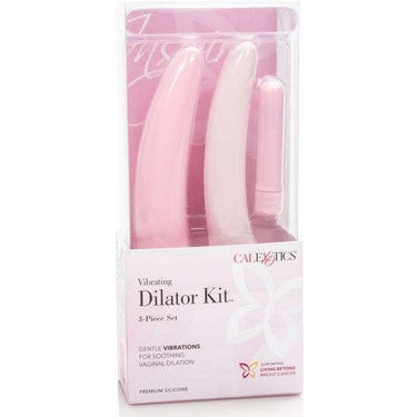 Kit di Dilatatori in Silicone con Vibratore e Anello di Sicurezza